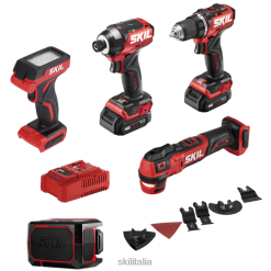 utensili SKIL Kit combinato compatto pwr core 12 brushless 12v 5 utensili X4L8J33