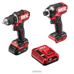 utensili SKIL Kit trapano avvitatore compatto e avvitatore a percussione pwr core 12 brushless 12v X4L8J32